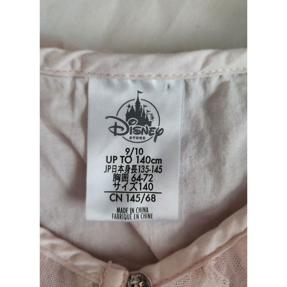 Disney Kids Girls Organza Lace Sequins Sleeveless Cardigan Light Pink Size 9/10 - Picture 5 of 8